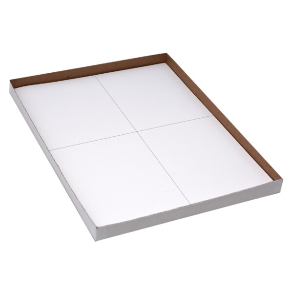 Laser Sheet Labels 4-1/4" x 5-1/2" White